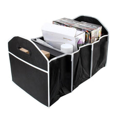 2pcs Car Luggage Organizer Folding Sturdy Durable Car Storage Box
