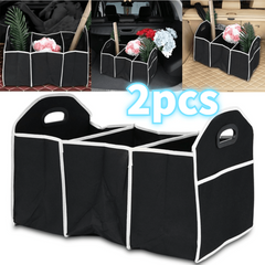 2pcs Car Luggage Organizer Folding Sturdy Durable Car Storage Box