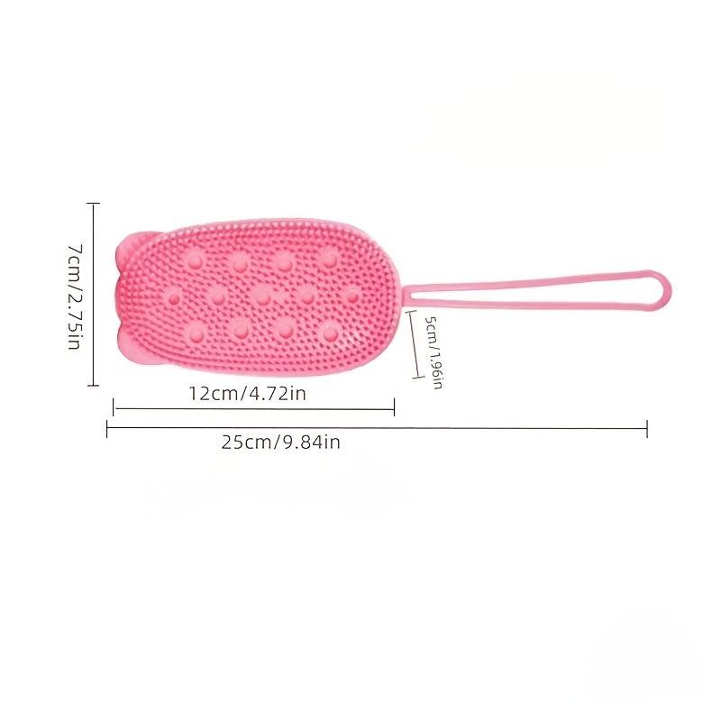 Soft Silicone Body Scrubber Massage Bath Brush Exfoliates Dead Skin