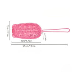 Soft Silicone Body Scrubber Massage Bath Brush Exfoliates Dead Skin