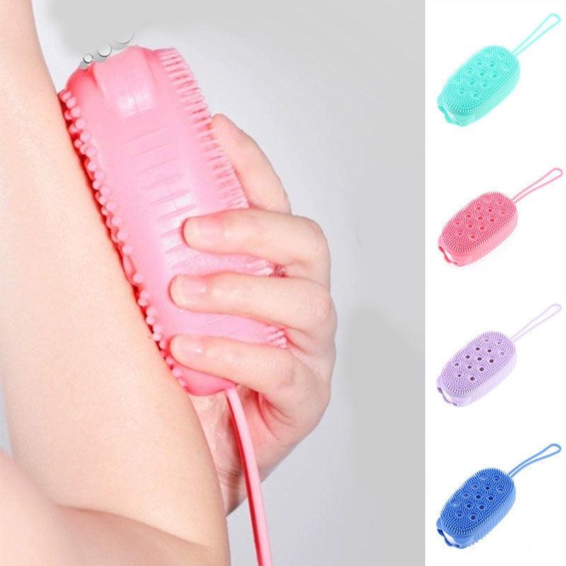 Soft Silicone Body Scrubber Massage Bath Brush Exfoliates Dead Skin