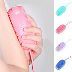 Soft Silicone Body Scrubber Massage Bath Brush Exfoliates Dead Skin