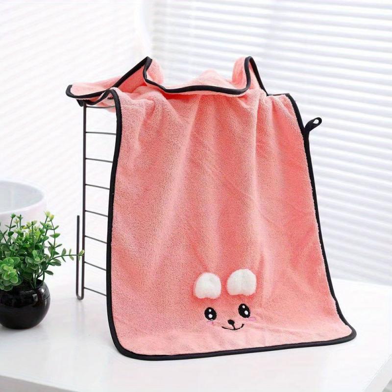 Soft Baby Hand Towel and Bath Towel - Quick Drying Coral Velvet