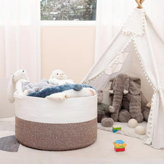 Oversized Laundry Basket Woven Storage Hamper with Handles