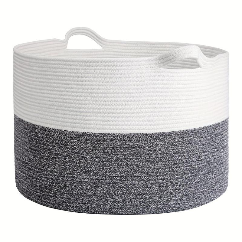 Oversized Laundry Basket Woven Storage Hamper with Handles