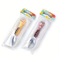 Animal Spoon Cutlery Set for Toddlers - Stainless Steel Utensils