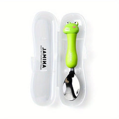 Animal Spoon Cutlery Set for Toddlers - Stainless Steel Utensils