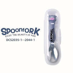 Animal Spoon Cutlery Set for Toddlers - Stainless Steel Utensils