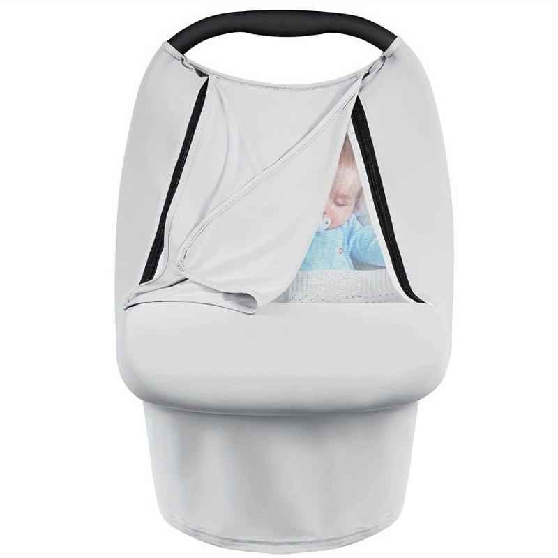 Grey Baby Car Seat Covers Stretchy Nursing Covers