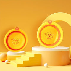 Yellow Duck Folding Tub Plastic Baby Bathtub, Portable Collapsible Wash Basin
