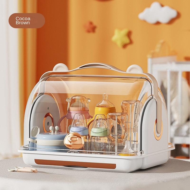Feeding Bottle Storage Cabinet Dustproof Box With Lid