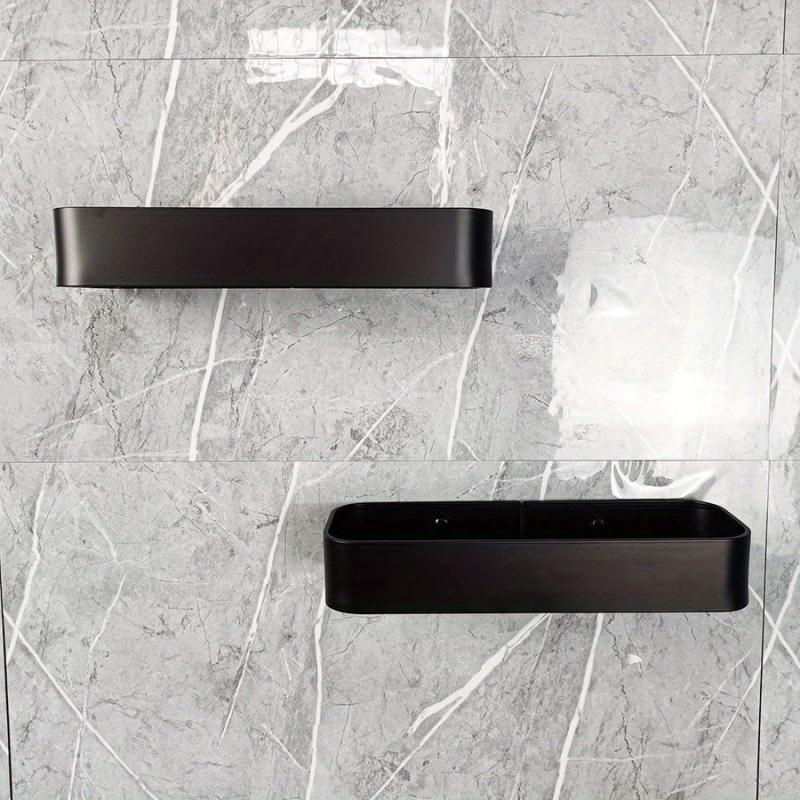 Wall Mounted Storage Shelf Bathroom Caddy Shampoo Organizer Rack