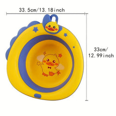 Duck Folding Tub Plastic Baby Bathtub Wash Basin Portable Collapsible Tub