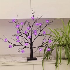 USB Simulated Tree Light Halloween Decoration Bat Light The Spider