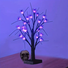 USB Simulated Tree Light Halloween Decoration Bat Light The Spider