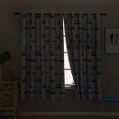 Car Printed Blackout Curtain for Kids Room