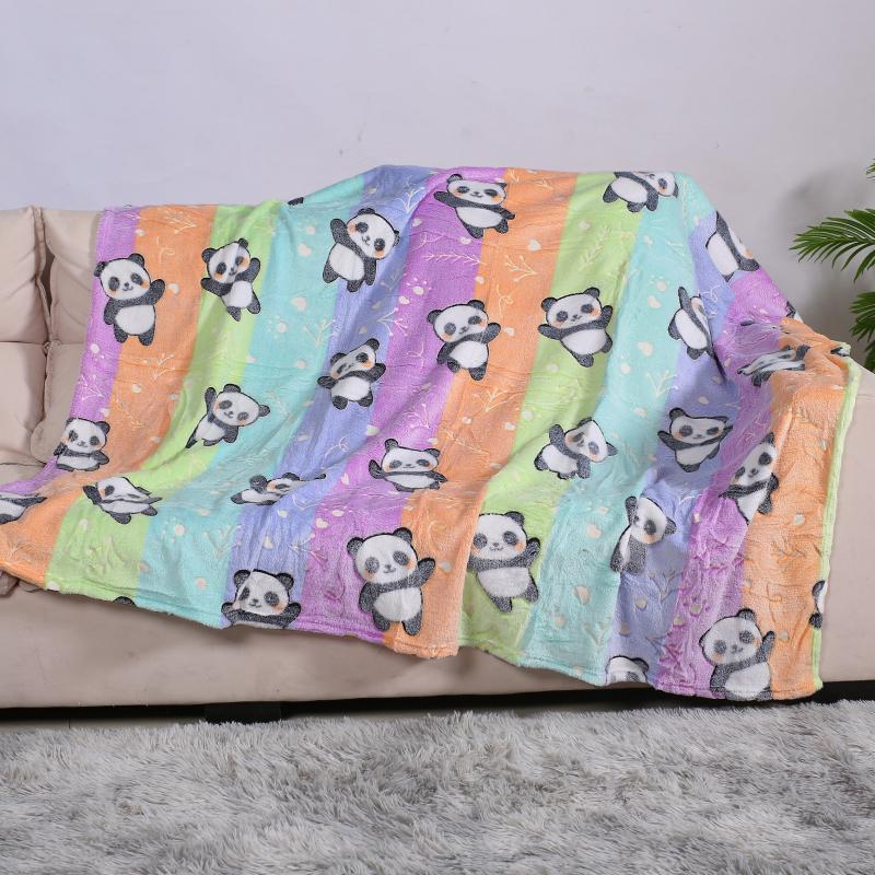 Luminous Dinosaur Blanket for Boys Girls Soft Fleece Kids Christmas Birthday Gif