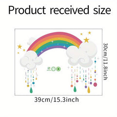 Rainbow Lace Wall Sticker Kid Bedroom Decor