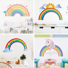 Rainbow Lace Wall Sticker Kid Bedroom Decor