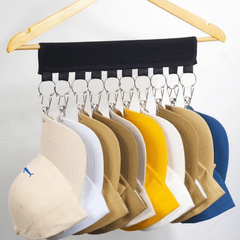 Closet Baseball Cap Organizer Hanger Hat Clip 10 Pins Clips Space Saving