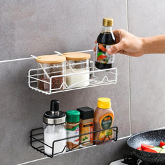 Adhesive Shower Caddy Basket Shelf for Bathroom Wall Storage