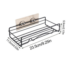 Adhesive Shower Caddy Basket Shelf for Bathroom Wall Storage