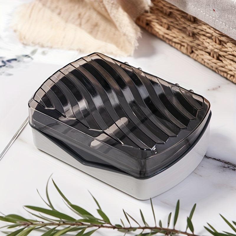 Creative Soap Box Bathroom Drain Punching Flip Soap Box