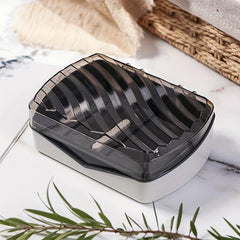 Creative Soap Box Bathroom Drain Punching Flip Soap Box