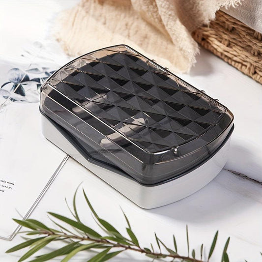 Creative Soap Box Bathroom Drain Punching Flip Soap Box