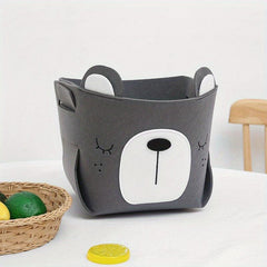 Felt Storage Basket Toys Organizer Infant Supplies Storage Bucket