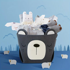 Felt Storage Basket Toys Organizer Infant Supplies Storage Bucket