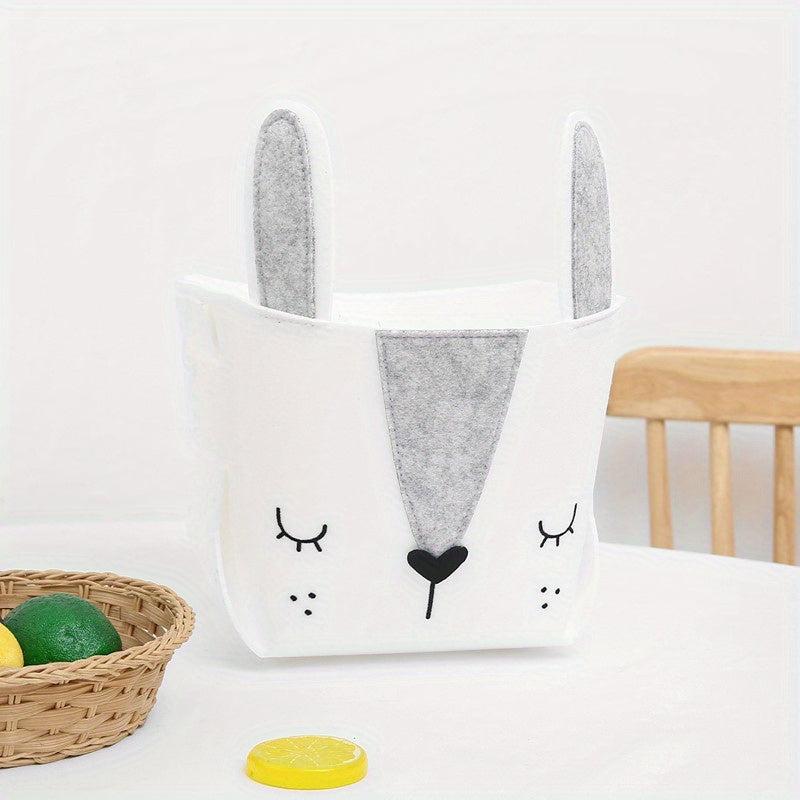 Felt Storage Basket Toys Organizer Infant Supplies Storage Bucket