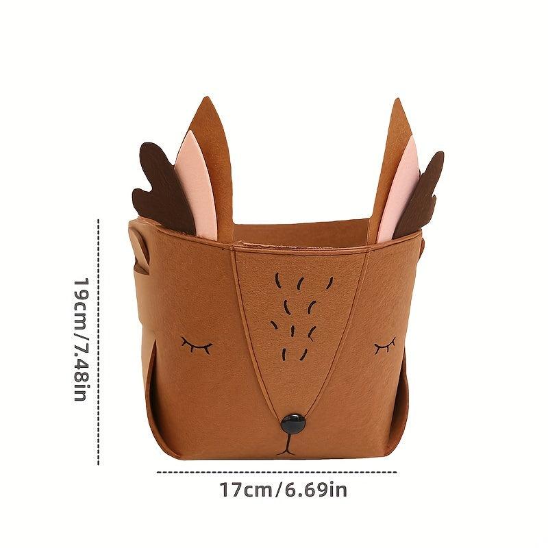 Felt Storage Basket Toys Organizer Infant Supplies Storage Bucket