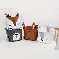 Felt Storage Basket Toys Organizer Infant Supplies Storage Bucket