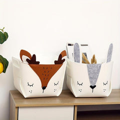 Felt Storage Basket Toys Organizer Infant Supplies Storage Bucket