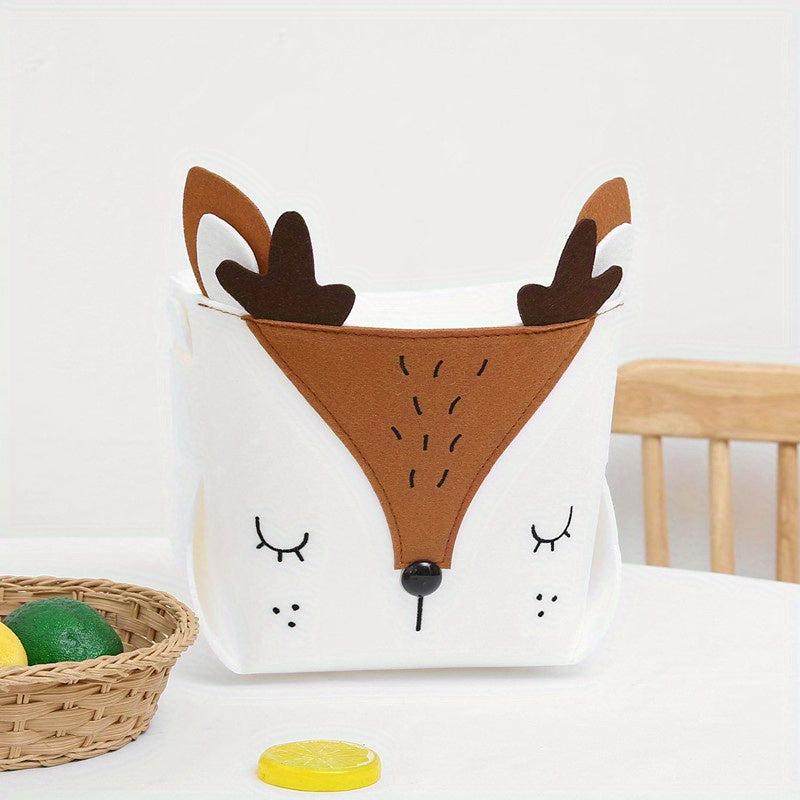 Felt Storage Basket Toys Organizer Infant Supplies Storage Bucket