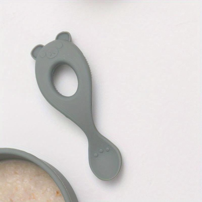 Baby Feeding Set Silicone Bib with Crumb Catcher Waterproof Buttoned Feeding Bib