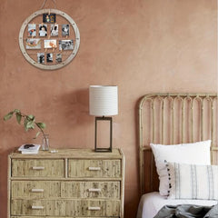 2pcs Large Round Hanging Photo Display Stand Frames Wall Decor