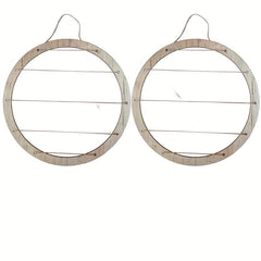 2pcs Large Round Hanging Photo Display Stand Frames Wall Decor