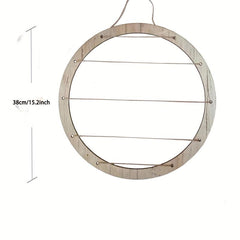 2pcs Large Round Hanging Photo Display Stand Frames Wall Decor