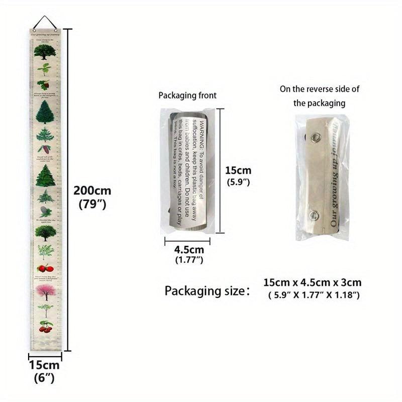 Movable Hanging Wall Height Ruler - Plant Decor