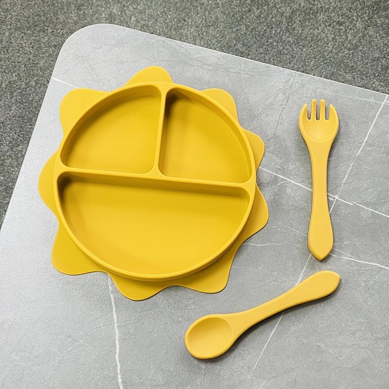 Suction Plates Little Boys Girls Self Feeding Silicone Dish