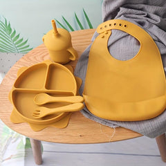 Suction Plates Little Boys Girls Self Feeding Silicone Dish