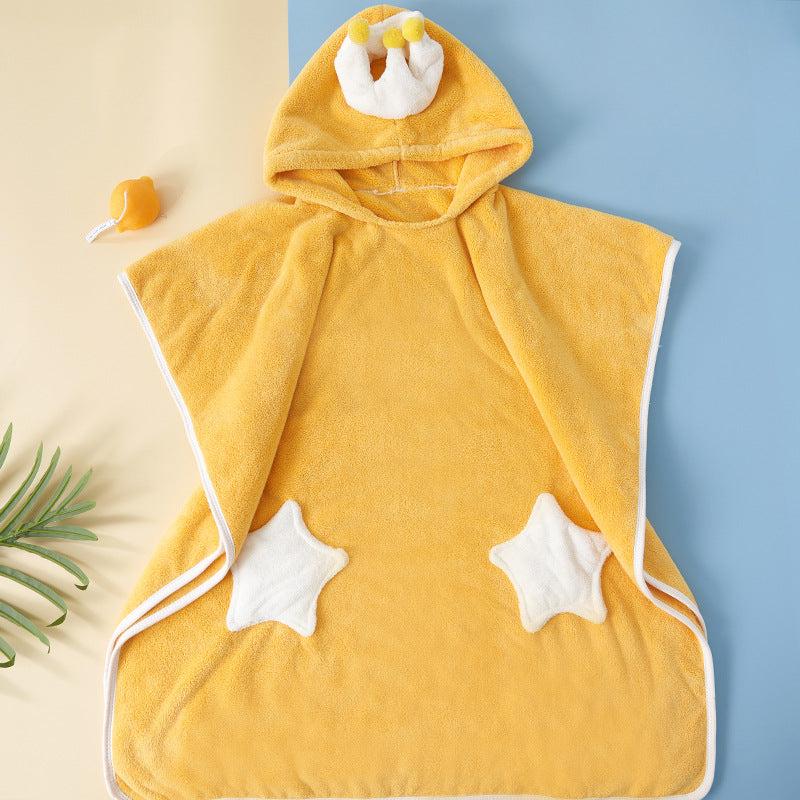 Kids Hooded Bath Towel, Soft Coral Fleece, Fun Bath Time