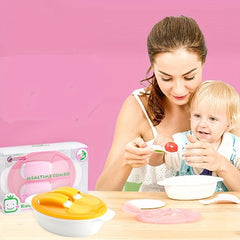 Kids Bento Box with Fork & Spoon Antimicrobial Protection