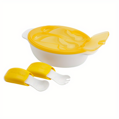 Kids Bento Box with Fork & Spoon Antimicrobial Protection