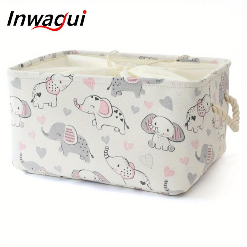 Large Storage Basket Baby Toy Basket Thickened Fabric Rectangle Storage Box