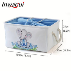 Large Storage Basket Baby Toy Basket Thickened Fabric Rectangle Storage Box