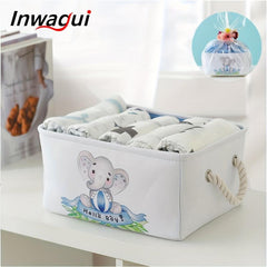 Large Storage Basket Baby Toy Basket Thickened Fabric Rectangle Storage Box