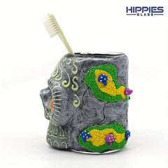 Hand Painted 3D Cartoon Skeleton Toothbrush Cup